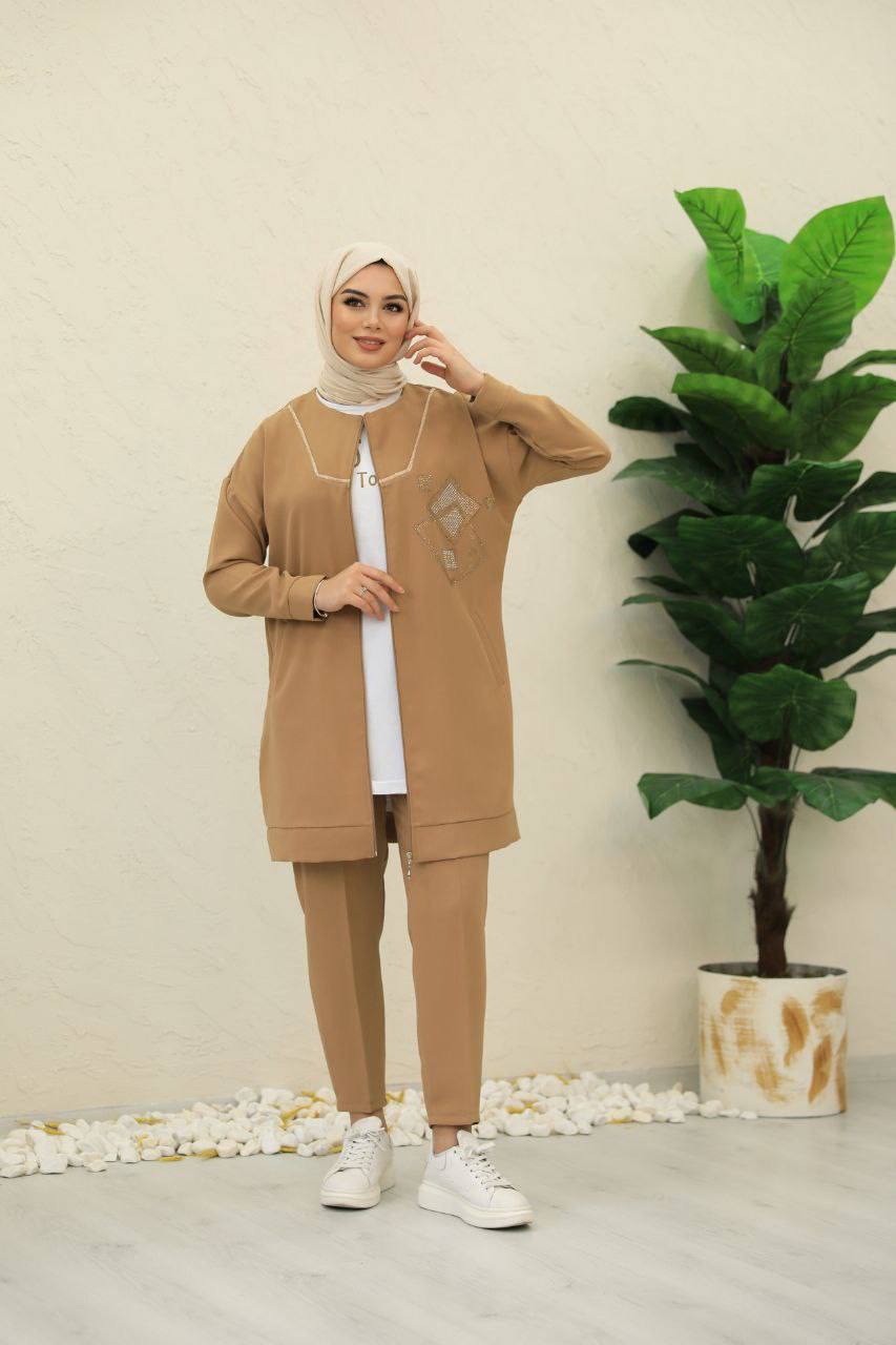 Casual Crepe Set 3-pieces / طقم كريب من ٣ قطع