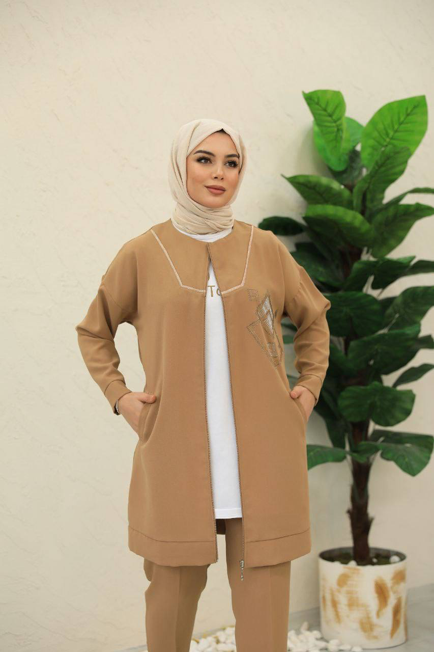 Casual Crepe Set 3-pieces / طقم كريب من ٣ قطع