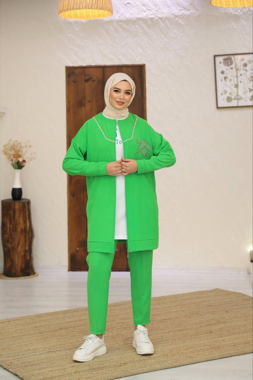 Casual Crepe Set 3-pieces / طقم كريب من ٣ قطع