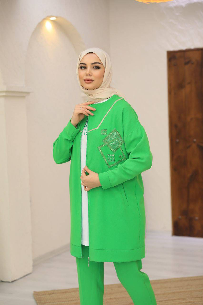Casual Crepe Set 3-pieces / طقم كريب من ٣ قطع