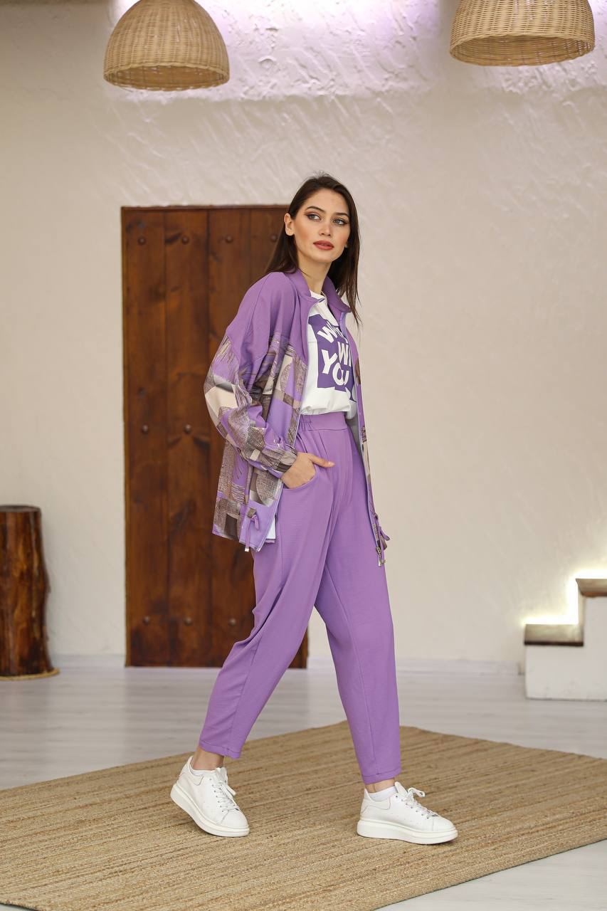 Casual Aerobin set 3-pieces/ طقم ايروبين عملي من ٣ قطع