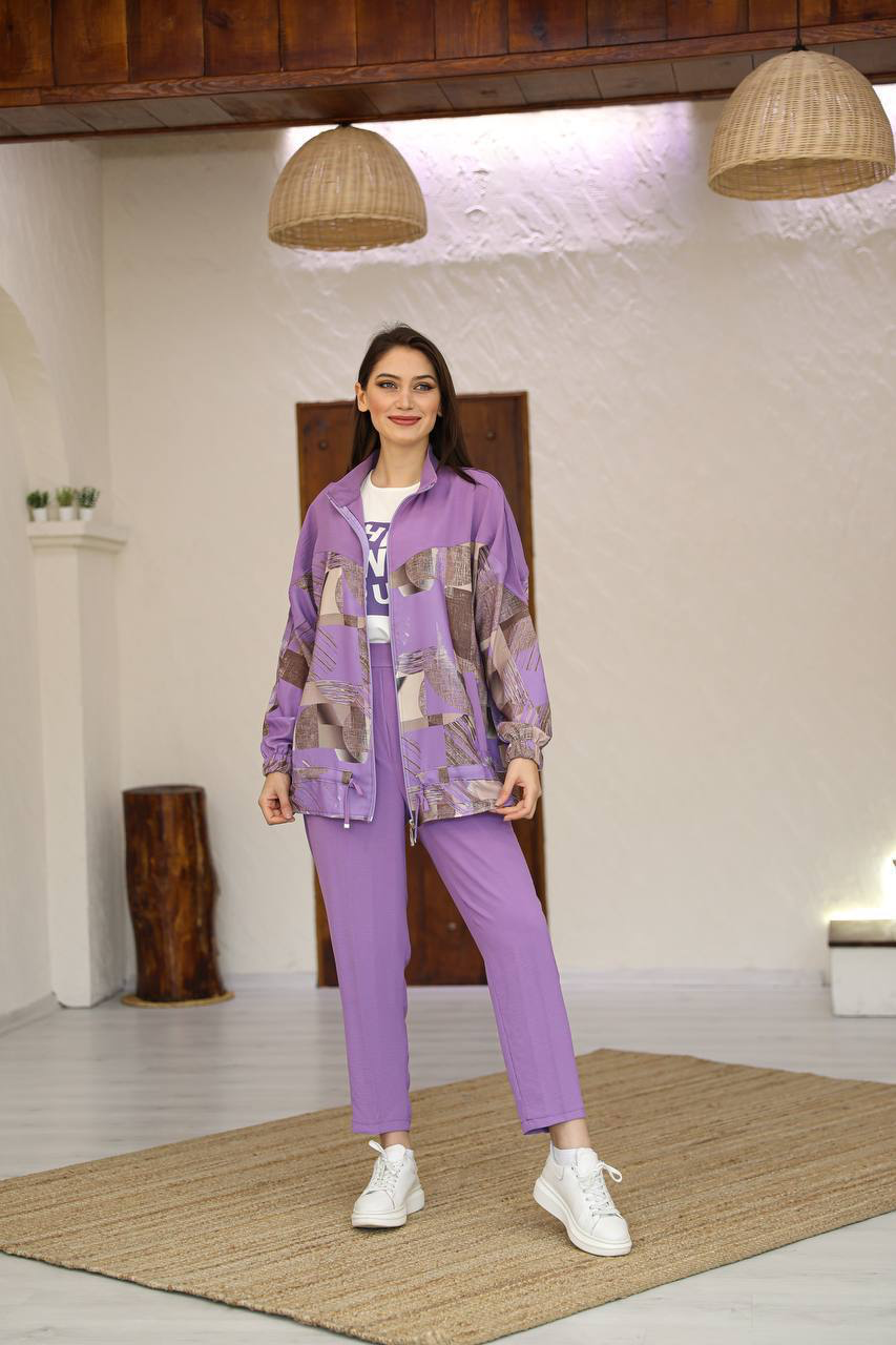 Casual Aerobin set 3-pieces/ طقم ايروبين عملي من ٣ قطع