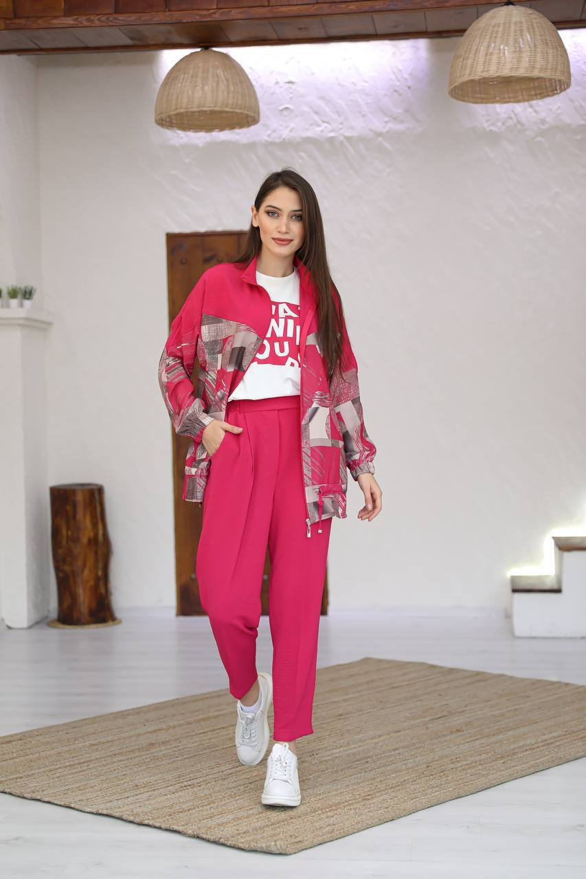 Casual Aerobin set 3-pieces/ طقم ايروبين عملي من ٣ قطع