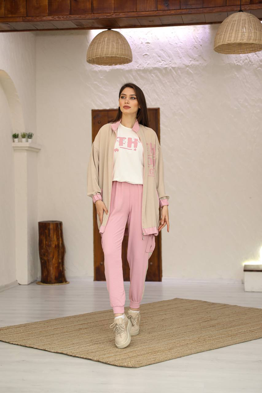 Casual Aerobin set 3-pieces \ طقم ايروبين عملي من ٣ قطع