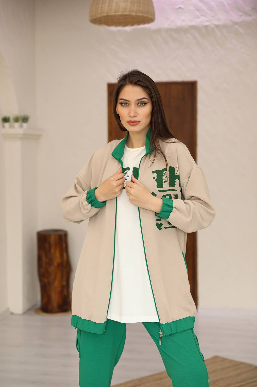 Casual Aerobin set 3-pieces \ طقم ايروبين عملي من ٣ قطع