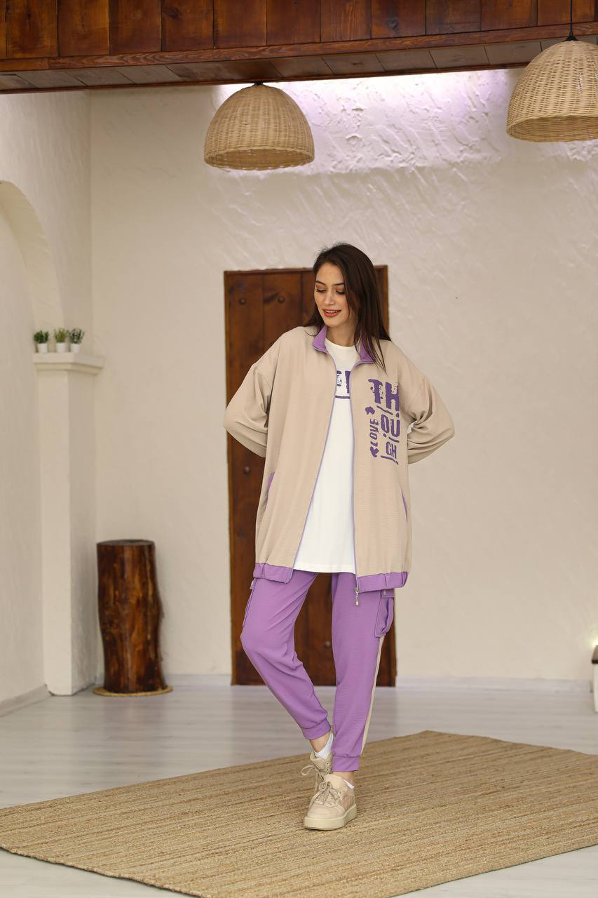 Casual Aerobin set 3-pieces \ طقم ايروبين عملي من ٣ قطع