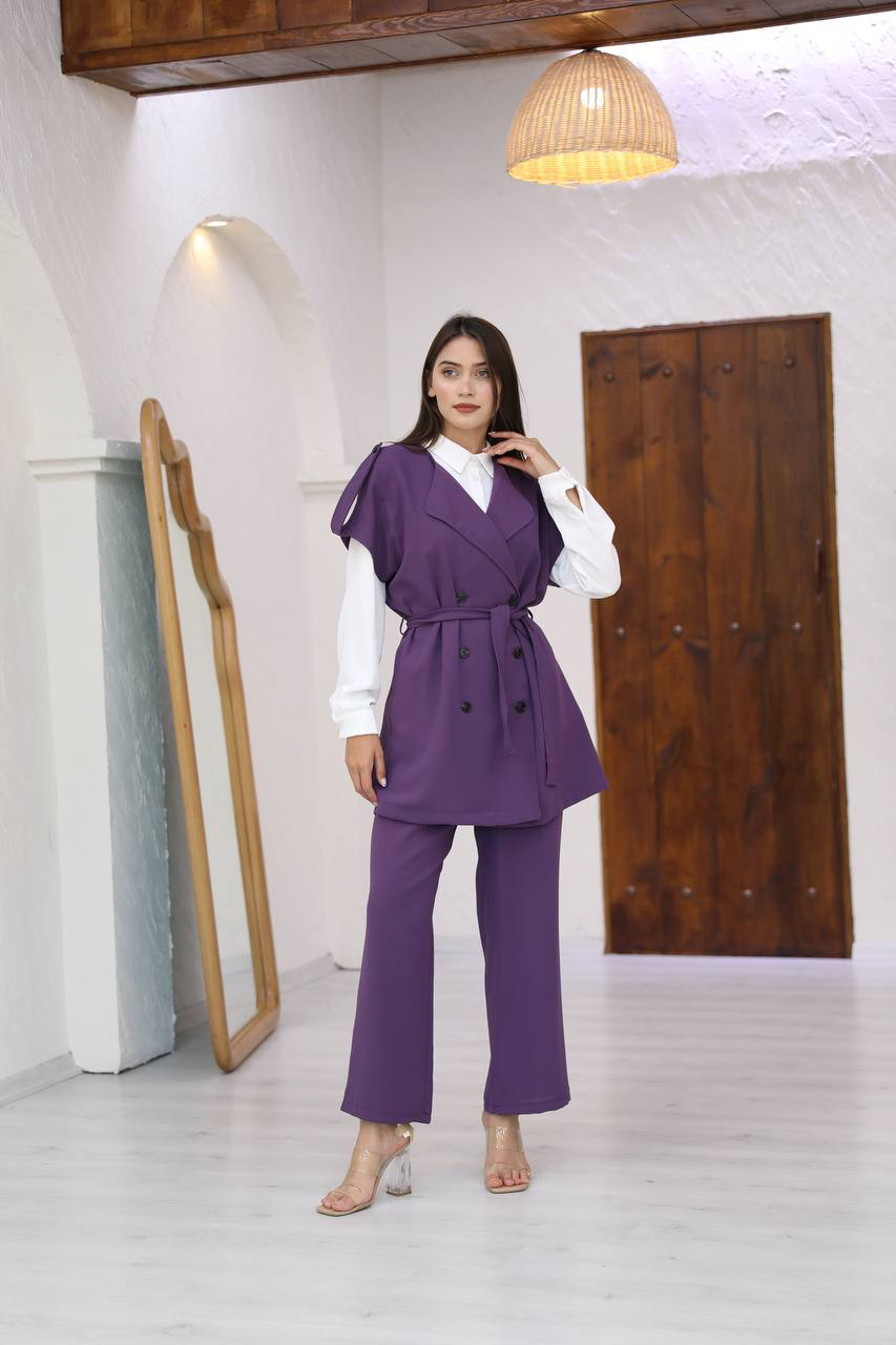 Elegant Crepe Set 3-pieces / طقم كريب من ٣ قطع
