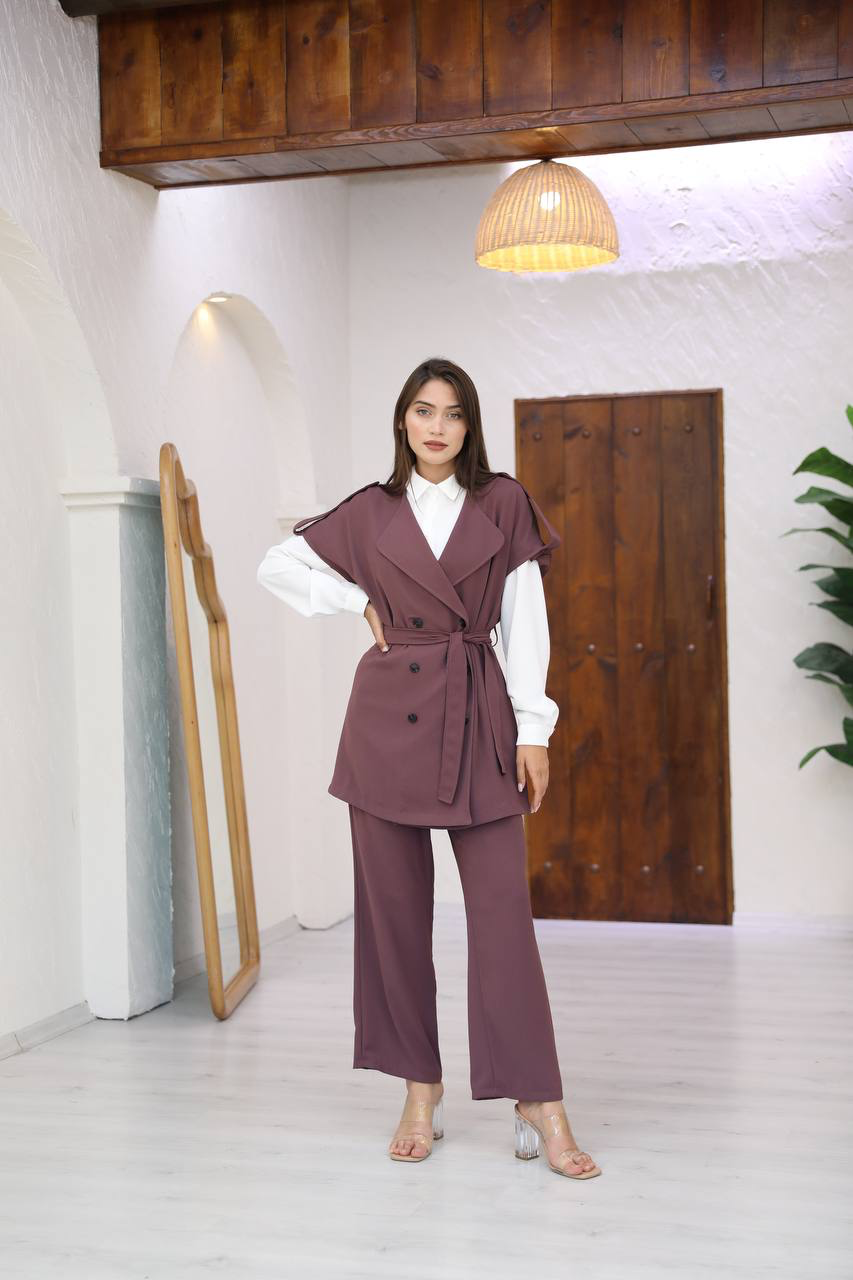 Elegant Crepe Set 3-pieces / طقم كريب من ٣ قطع
