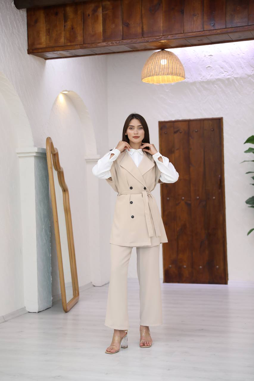 Elegant Crepe Set 3-pieces / طقم كريب من ٣ قطع