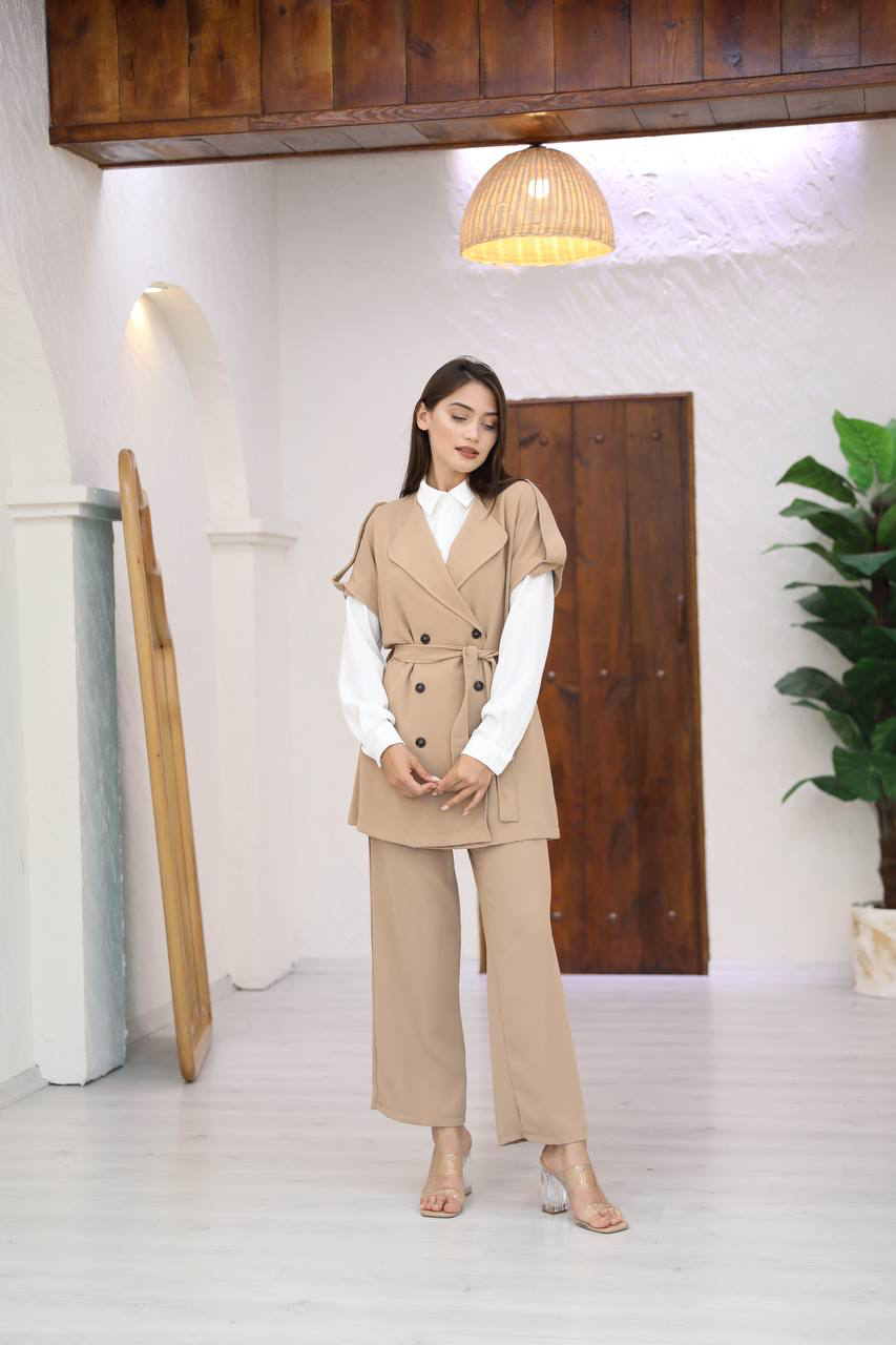 Elegant Crepe Set 3-pieces / طقم كريب من ٣ قطع