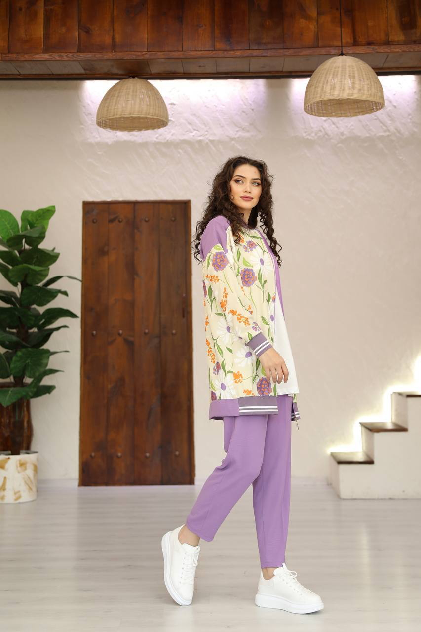 Casual Aerobin 3-Pieces -Outfit in mauve