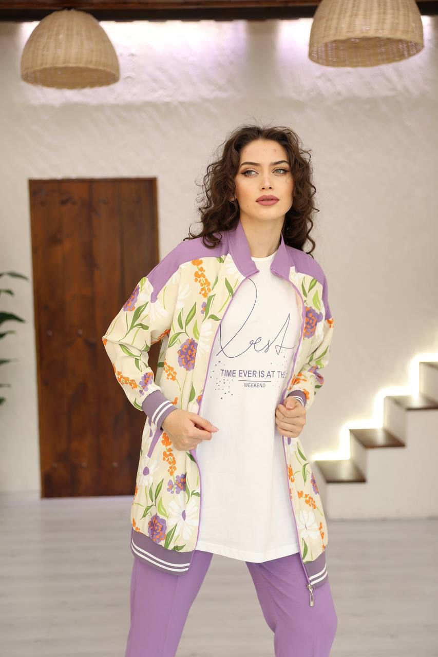 Casual Aerobin 3-Pieces -Outfit in mauve