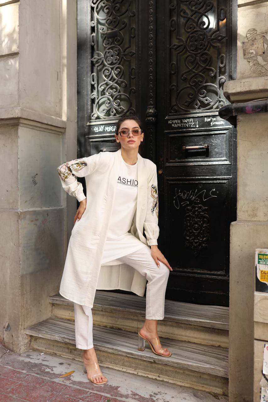Stylish coord set 3-pieces / طقم انيق من ٣ قطع