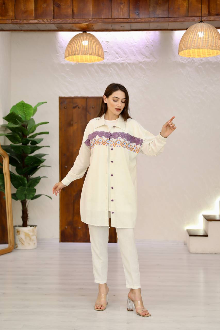 Stylish coord set 3-pieces / طقم من ٣ قطع