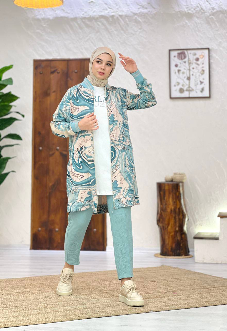 Casual Aerobin 3-Pieces -Outfit in Light Green