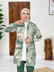 Casual Aerobin 3-Pieces -Outfit in Light Green