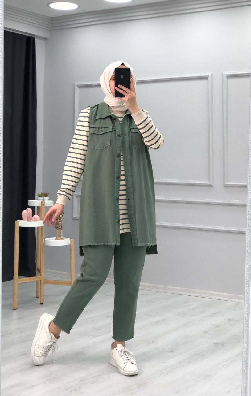 Casual set 3-pieces/ طقم عملي من ٣ قطع