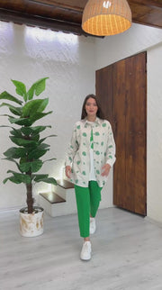 Stylish coord set 3-pieces / طقم من ٣ قطع