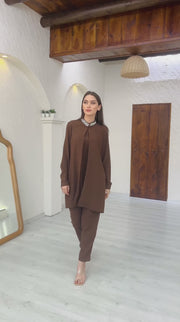 Elegant coord set 3-pieces/ طقم انيق من ٣ قطع